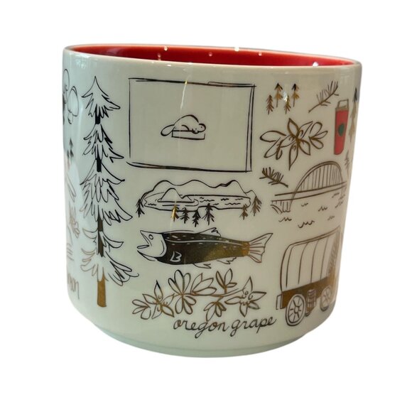 STARBUCKS BEEN THERE SERIES Mug Oregon '18 Wilderness Fishing Country Mountains - Picture 3 of 8